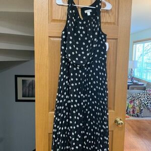 CJ Banks 24W plus size black polka dot tank dress new with tags